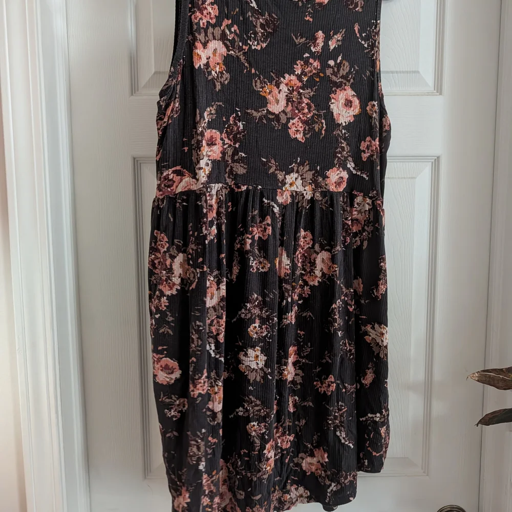 Maurices Black and Pink Floral Mini Dress - Picture 1 of 2